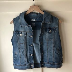 Sleeveless Denim Jacket
